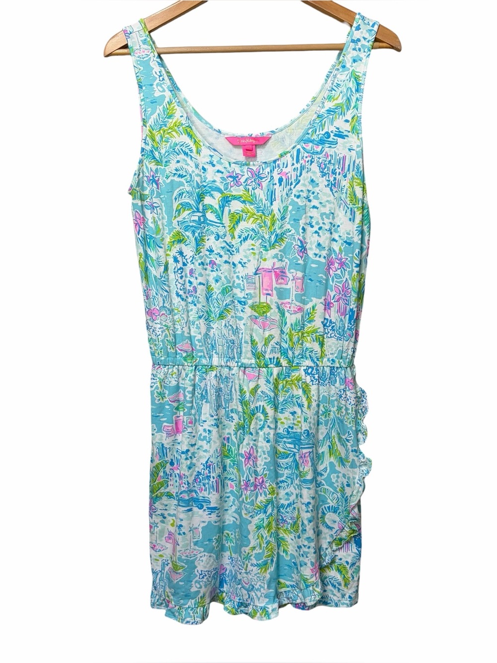 Lilly Pulitzer what a lovely place Analee faux wrap romper